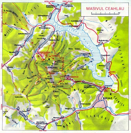Harta Masiv Ceahlau
